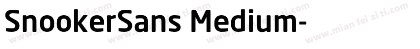 SnookerSans Medium字体转换